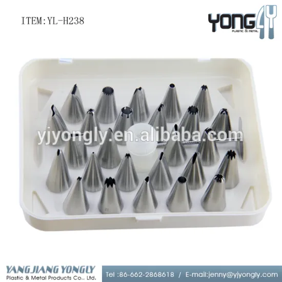 Stainless Steel 26--pieces different type of nozzles