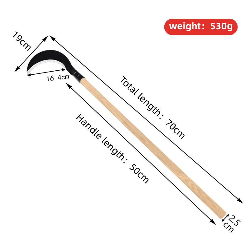 High quality outdoor farming tools sickle branch pruning hand sickle with long handle