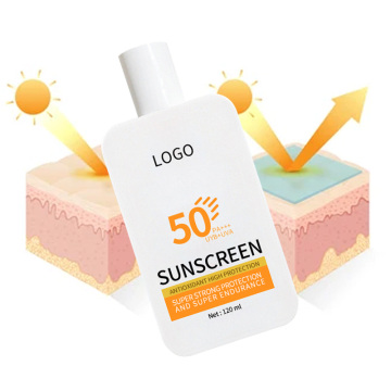 OEM Fabryka Hurtowa 120 ml damskiej suchej twarzy filtr przeciwsłoneczny SPF 50 krem