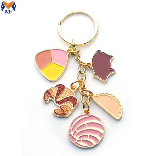 Promotional Gift Metal Custom Rocket Shaped KeyChain