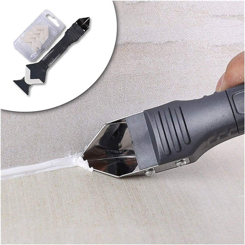 5 In 1 Silicone Caulking Gun Sealant Spreader Spatula Scraper Cement Caulk Removal Tool Клеевой