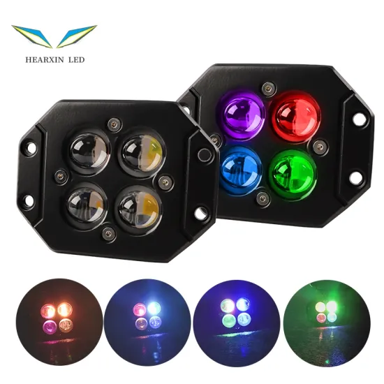 4.5 Inch Waterproof LED Laser Spotlights - Tricolor Head Lamp for 4X4 Cars and Motorcycles
