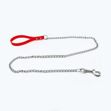 Customized Outdoor Training Pet Lead: TPU Iron Solid Padded Rivet Waterproof Dog Leash with Strong Metal Chain and Color Options