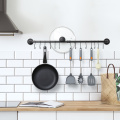 Wall Mounted Kitchenware Rod Kitchen Utensils Pipe Rack