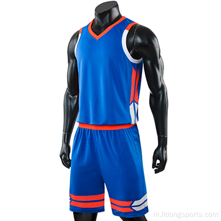 Teambasketbaluniformen aangepaste jersey basketbalgroothandel
