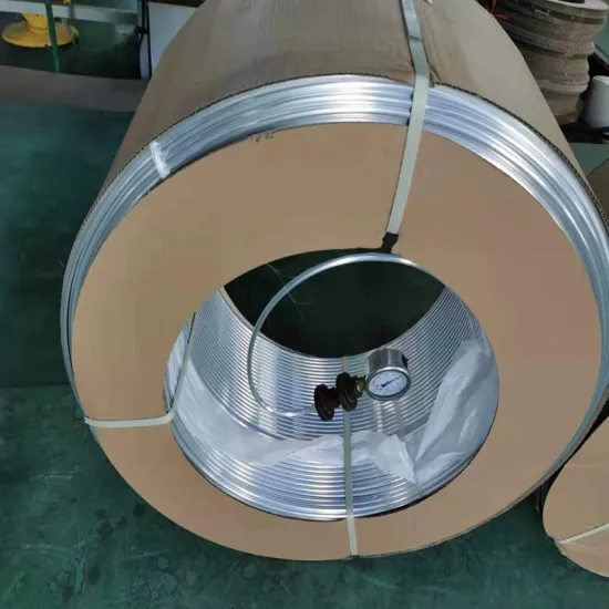 Coiled aluminum tube for heat exchanger