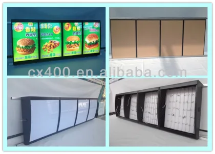 kfc menu light box / fast food light box