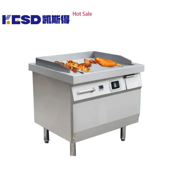 High Cost Performance Freestanding Large Electric Induction Griddle Stainless Steel Teppanyaki Grill for Restaurant