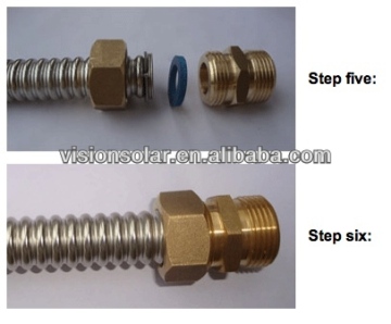 Solar thermal systems PE filmv flexible corrugated hose