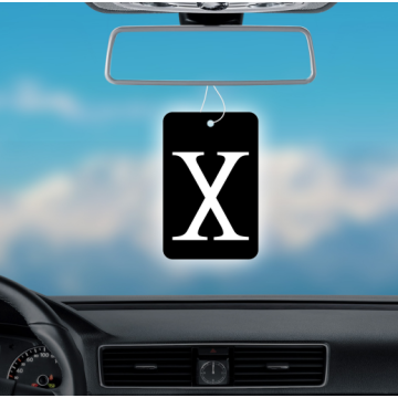 Custom Screen Printed X Paper Air Fresheners