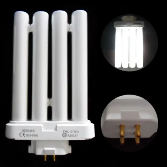 4 Pin 110V 27W Daylight Light Tube 4-pin Replacement Table Lamp Energy Saving 4 Rows Bright Light Bulb