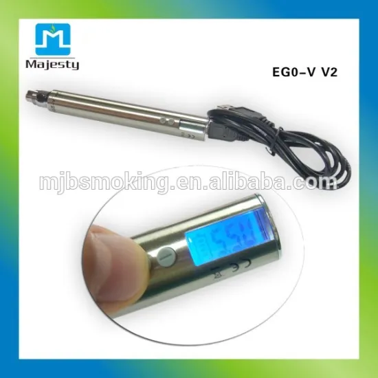 Best selling ego vv battery with 7 color LCD display