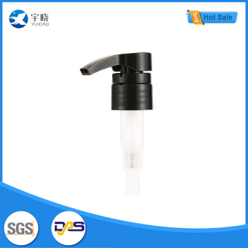 مضخة غسول بلاستيكية سوداء وشفافة لمستحضرات التجميل