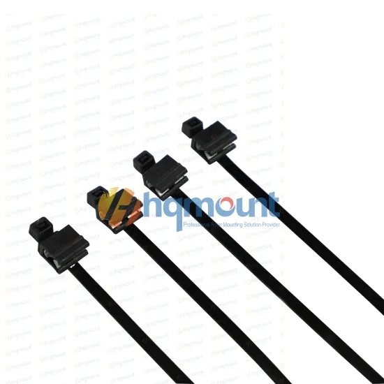 Movable PVC Multi-Purpose Weld Stud Fixing Cable Ties - Adjustable 200mm 300mm