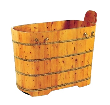 Teak Wood Freestanding Bathtub for Bathroom and Courtyard