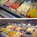 Commercial popsicle display freezer