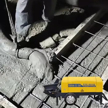 Yili Portable Mobile Concrete Pump Trailer - Small Mini Stationary Electric/Diesel Pump with Mixer