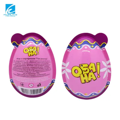 Custom Design Plastic PVC Egg for Kinder Joy - Chocolate or Toys