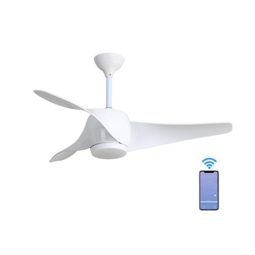 Nordic style brown white abs blades ceiling fan