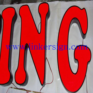 acrylic custom made frontlit led electrical office 3d logo letter signs