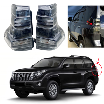 LUXESOEM Tail Light Black for Prado 2014 (81560-OG020 81550-0G020) Rear Lamp