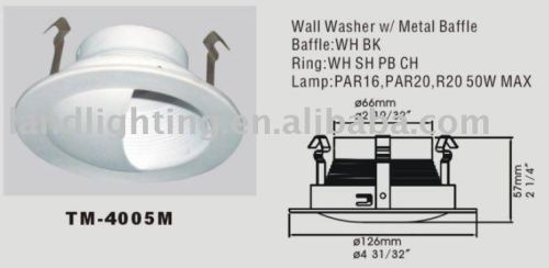 4 INCH RECESSED WALL WASHER lighting trim MODE:TM-4005M-AD