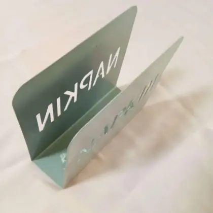 Simple letter vertical paper towel holder