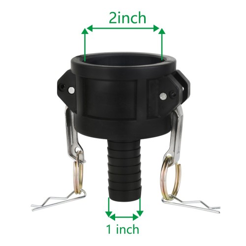 2inch to 1inch coupling C PP adapter camlock