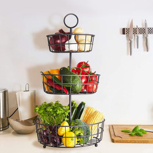 3 Tier Wire Fruit Baskets