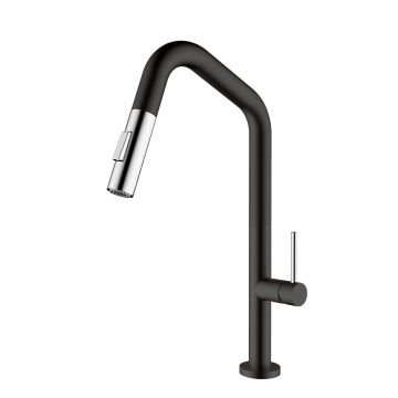 Stainless Steel Pull Down Kitchen Faucet with Spring Spray