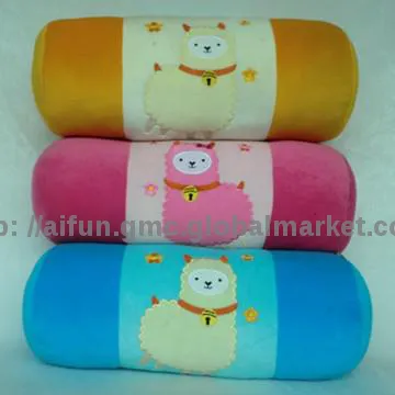 Plush pillow toy with Alpaca Embroidery