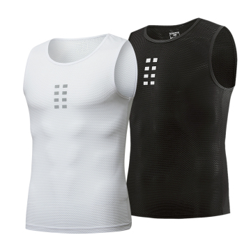 WOSAWE Summer Cycling Base Layers Sleeveless Mesh Vest for Breathable Road Bike UnderShirt
