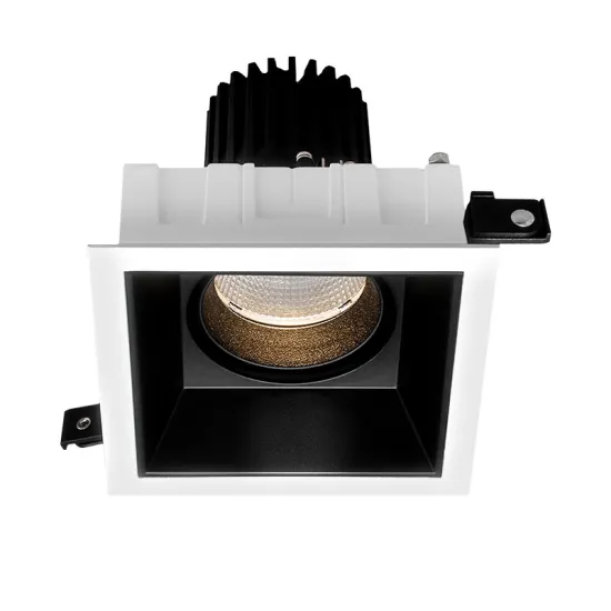 Elegant Gypsum Module GU10 10W Black Adjustable Ceiling LED Downlight
