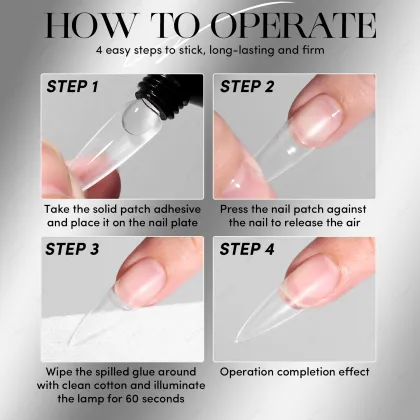 JTING Hot Popular Durable Tube Solid Glue Gel for Nail Tips