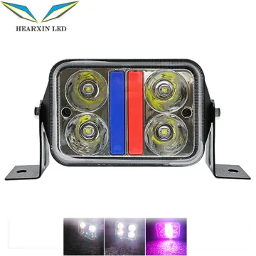Hearxin 5 Inch Square LED Truck and Motorcycle Light 12-80V Off-Road Work Light