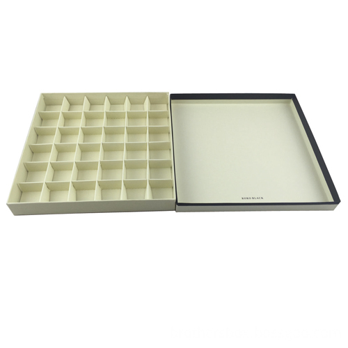 Luxury Chocolate White Paper Box with Tray