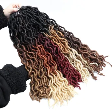 Synthetic Hair Crochet Hair Extension Jumbo Wavy Faux Gypsy locs For Black Women African Roots Dreadlocs Synthetic Braiding
