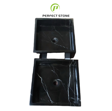 Set di lavabo in marmo Nero Multi Funzionale personalizzato