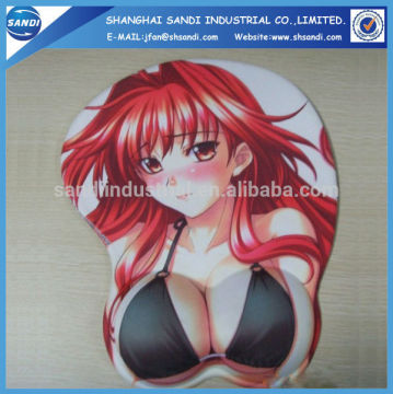 3d breast mouse pad