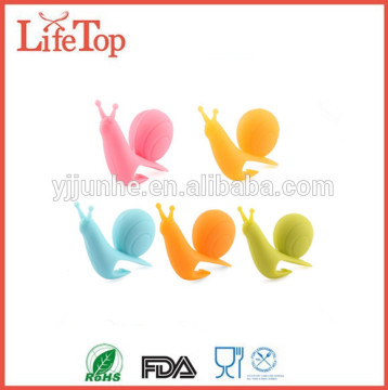 Wholesale Gift Set Snail Shape Silicone Tea Bag Holder Cup Mug