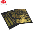 Thick Gold Foil Black Business Cards