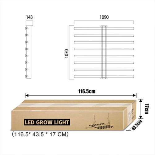 Red UV Grow Light Strip For Indoor hydroponic