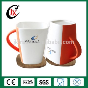 High quality ceramic porcelain advertising mug for promotion