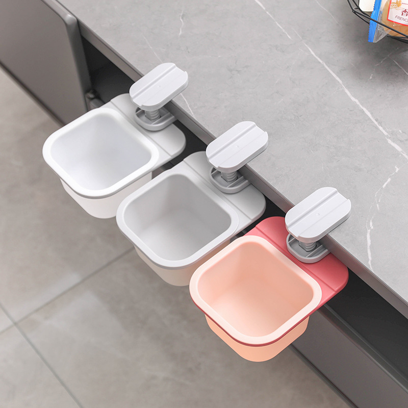 Versatile Desktop Waste Holder with Concealed Design