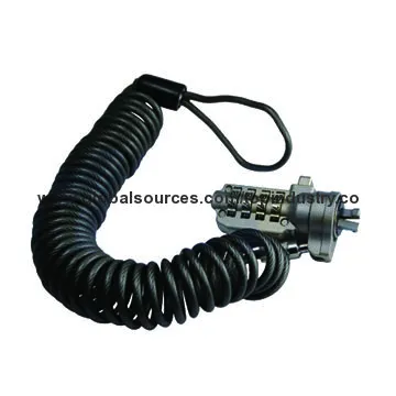 Combination cable lock used for computer, V-bar type, suitable for PC/computer/tablet PC and more