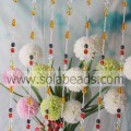 Garniture de rideau guirlande de brins de perles acryliques en cristal de fil de 4 mm et 12 mm et 20 mm