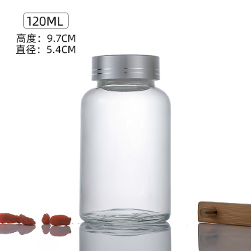 120ml Glass Medicine Bottle with Wide Neck Design