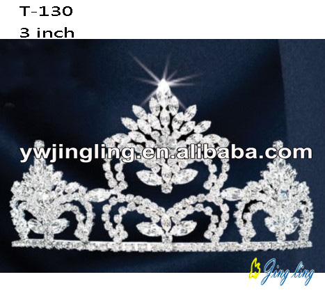 Flower Shape Crystal crown