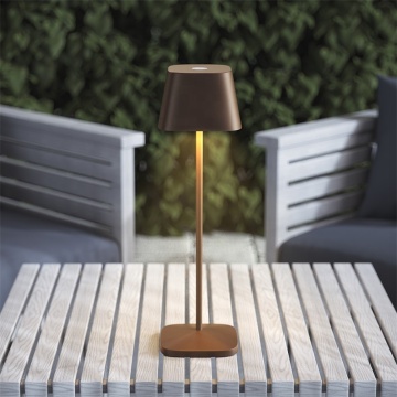 Lampu Meja LED Modern: Tubuh Aluminium yang Dapat Dipenuhi Tubuh Putih/Hitam untuk Restoran dan Rumah