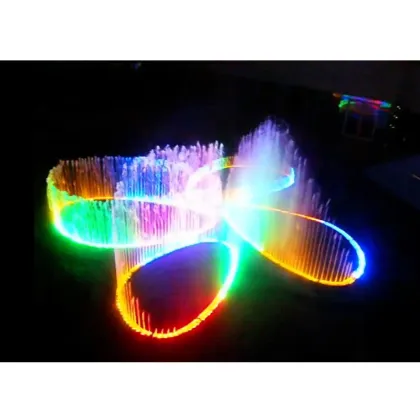 garden fountain lighting